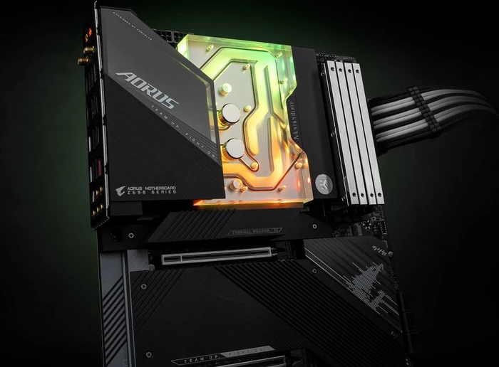 EK Water Blocks Quantum Line EK-Quantum Momentum² Aorus Z690 Master D-RGB Monoblock, Nickel, Acryl
