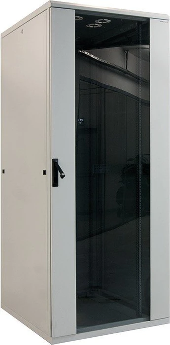 LogiLink Canovate Serverschrank 16HE, Sicherheitsglastür, grau, 600mm tief