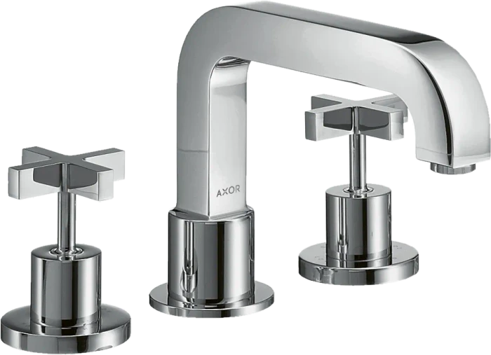 Hansgrohe Axor Citterio 3-Loch Wannenrandarmatur mit Kreuzgriffen chrom
