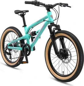 Bikestar Mountainbike Vollgefedert 20" blau