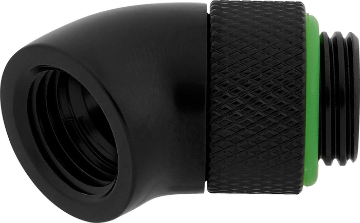 Corsair Hydro X Series XF Hardline, Winkeladapter 45° G1/4", schwarz, 2er-Pack