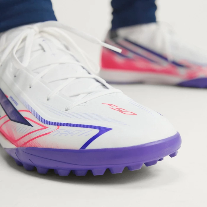adidas F50 Hyperfast League TF cloud white/solar purple/solar turbo