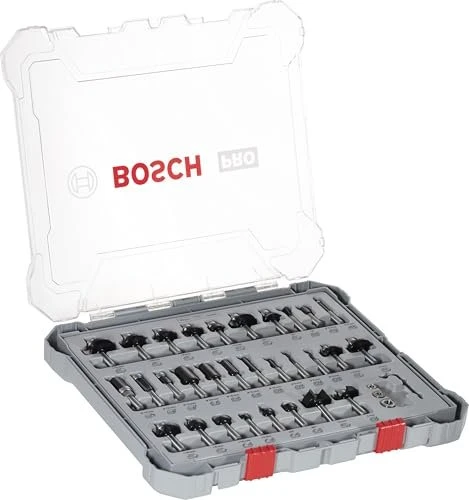 BOSCH 30-teiliges Freihandfräser-Set "8-mm-Schaft"