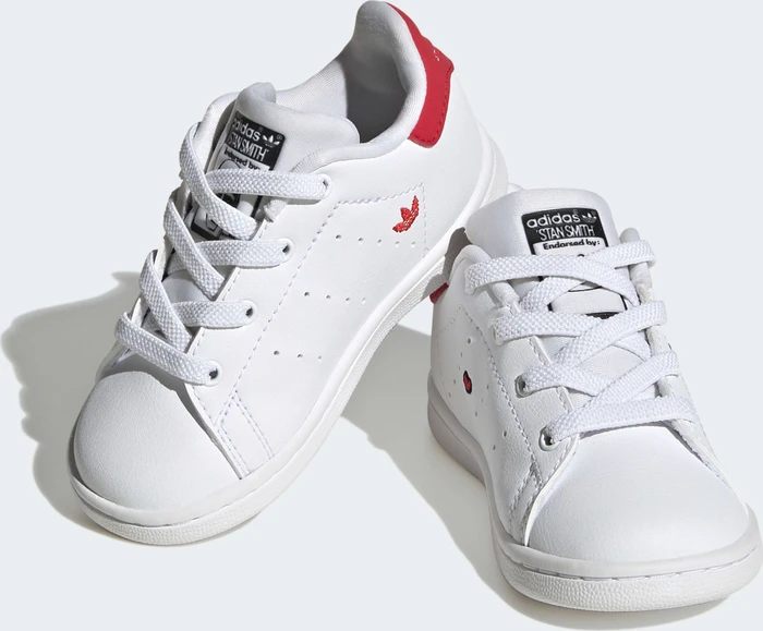 adidas Stan Smith cloud white/core black/vivid red (Junior)