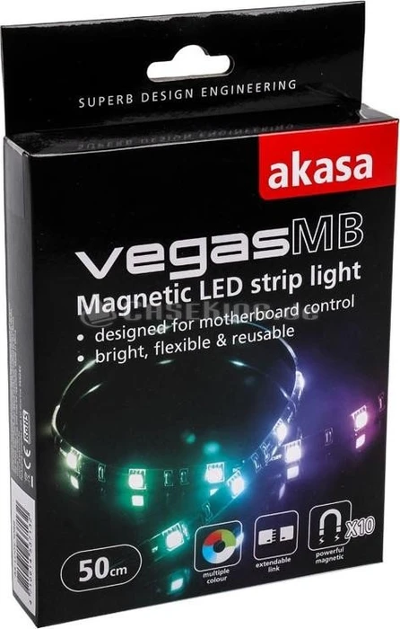 Akasa Vegas MB, RGB beleuchtet, LED-Streifen, 50cm