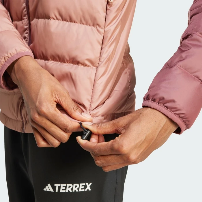 adidas Terrex Multi Light Hooded Daunen Jacke warm clay/burgundy (Damen)