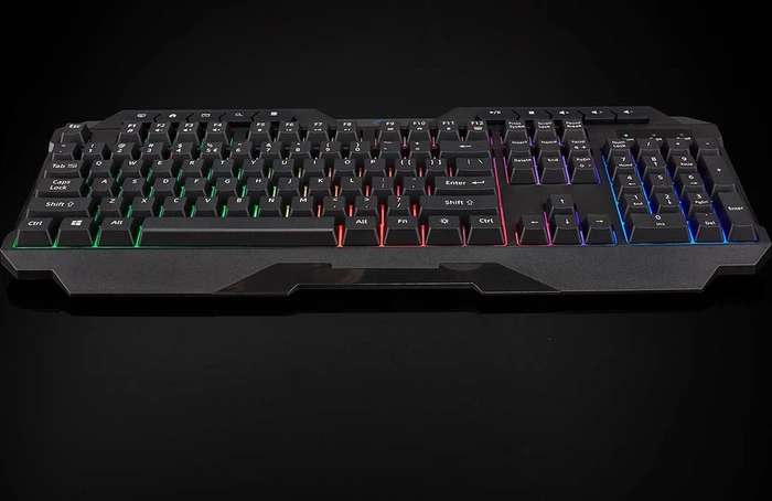 Nedis Gaming Tastatur, LEDs RGB, schwarz, USB, US