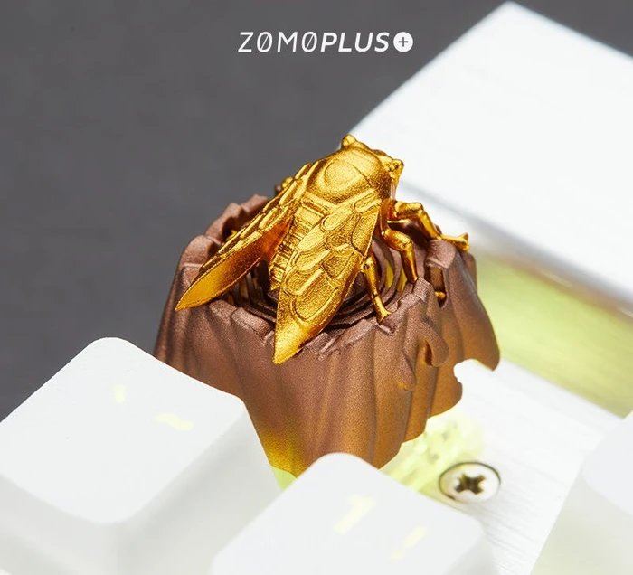 Zomoplus Fantastic Beasts Series Keycap Zikade, Aluminium, braun/gold, 1 Taste