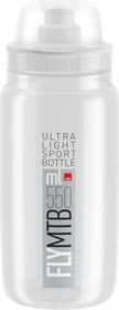 Elite Fly MTB Trinkflasche 550ml clear/grey logo