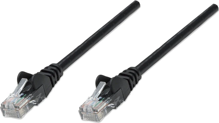 Intellinet Patchkabel, Cat5e, U/UTP, RJ-45/RJ-45, 2m, schwarz