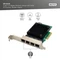 Digitus 2.5G LAN-Adapter, 4x RJ-45, PCIe 2.1 x4 Vorschaubild