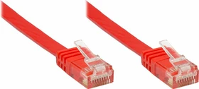 Good Connections Flach-Patchkabel, Cat6, U/UTP, RJ-45/RJ-45, 20m, rot