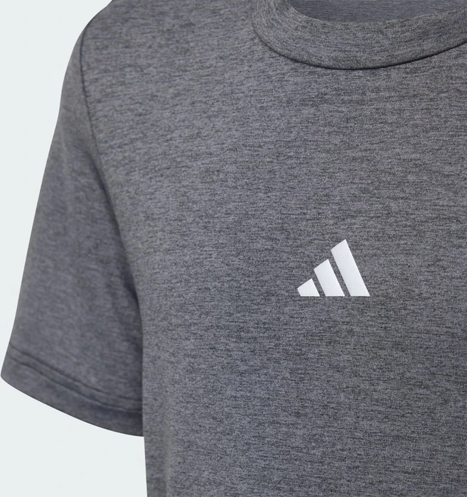 adidas Training Aeroready Heather Funktionsshirt kurzarm black/reflective silver (Junior)