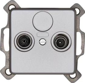 Kopp Milano Antennensteckdose 2-fach stahl