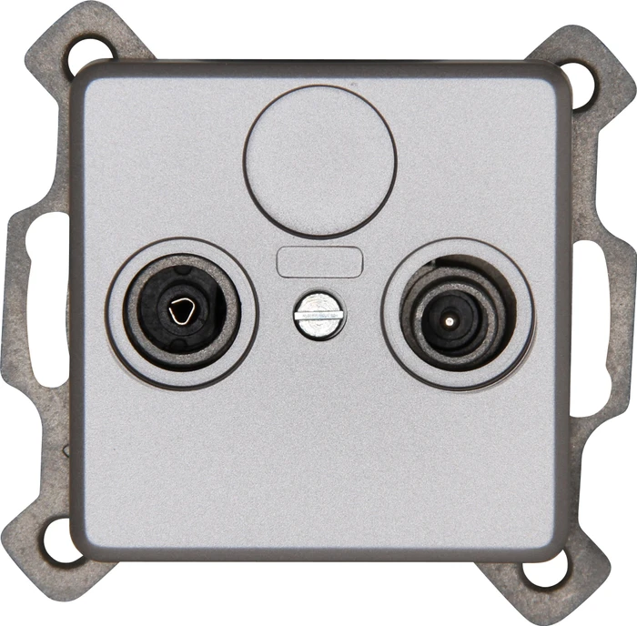Kopp Milano Antennensteckdose 2-fach stahl