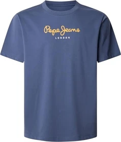 Pepe Jeans Logo Regular Fit T-Shirt kurzarm sterling blue (Herren)