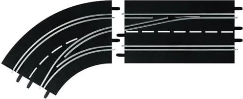 Carrera Digital 124 Zubehör Spurwechselkurve links außen nach innen