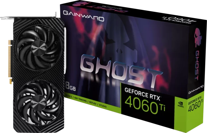 Gainward GeForce RTX 4060 Ti Ghost, 8GB GDDR6, HDMI, 3x DP