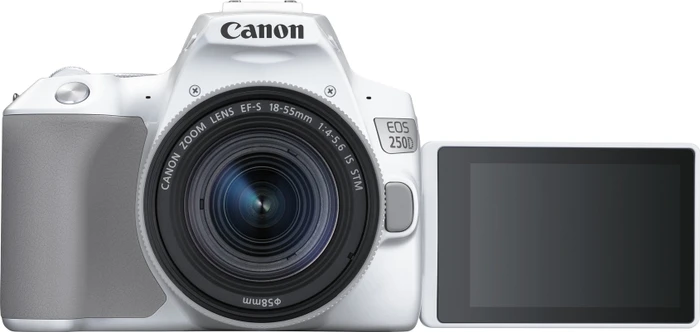 Canon EOS 250D weiß mit Objektiv EF-S 18-55mm 4.0-5.6
