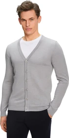 Falke Basic Apparel Cardigan V-Ausschnitt Strickjacke light grey (Herren)