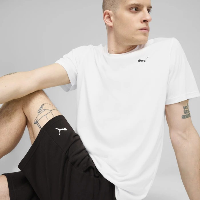 Puma TAD Essentials Funktionsshirt kurzarm puma white (Herren)