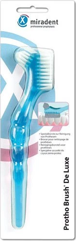 Miradent Protho Brush De Luxe Prothesenbürste blau