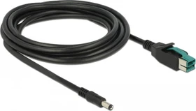 DeLOCK PoweredUSB Kabel Stecker 12V auf 1x Hohlstecker, 1m (85497)