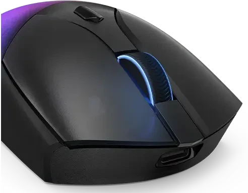 Lenovo Legion M410 RGB Wireless Gaming Mouse, schwarz/transparent, USB