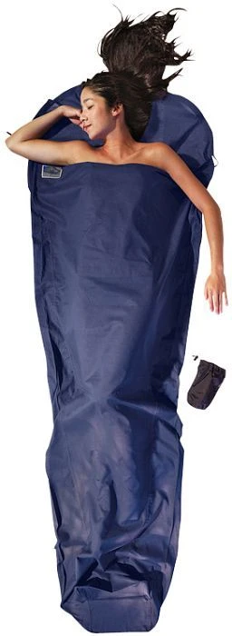 Cocoon TravelSheet Ägyptische Baumwolle Hüttenschlafsack tuareg/laguna blue