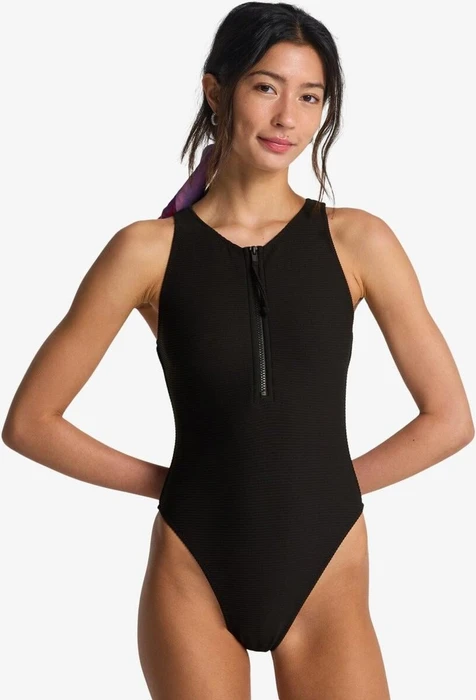 Billabong Tanlines High Neck One-Pice Badeanzug black pebble (Damen)