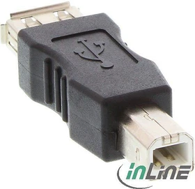 InLine USB 2.0 Adapter, Buchse A auf Stecker B (33442)