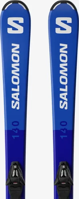 Salomon S/Race S + C5 race blue/white (inkl. Bindung) (Junior) (Modell 2025/2026)