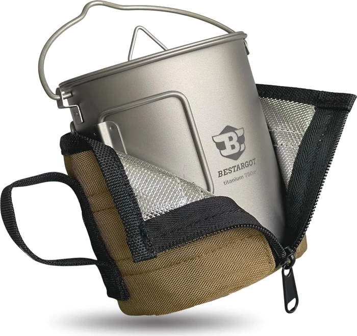 Bestargot Titan mit isoliertem Becherträger Becher 750ml
