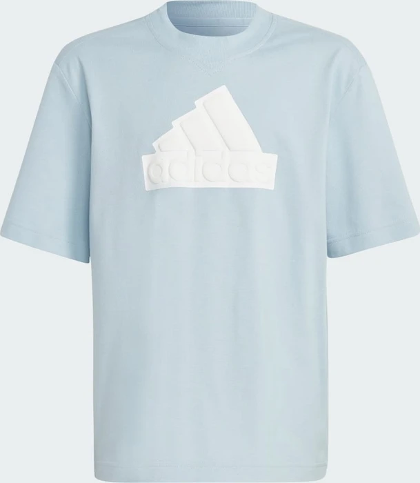 adidas Future Icons Logo Piqué T-Shirt kurzarm wonder blue/white (Junior)