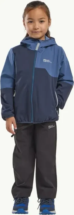 Jack Wolfskin Turbulence Hooded Funktionsjacke night blue (Junior)