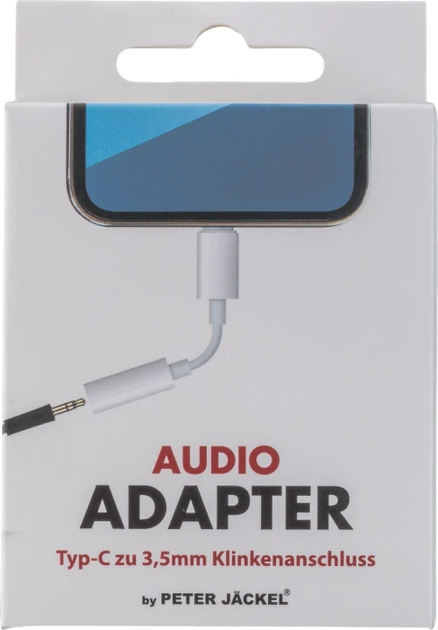 Peter Jäckel Audio Adapter Typ-C zu 3.5mm Klinkenanschluss weiß