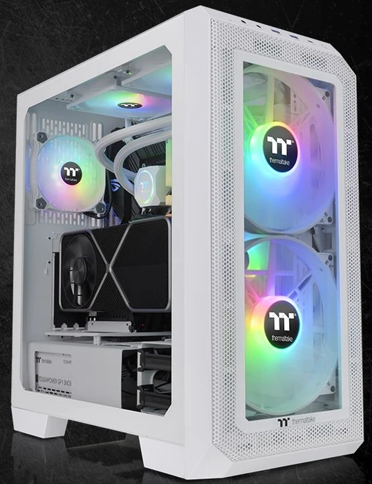 Thermaltake View 300 MX Snow Edition, weiß, Glasfenster