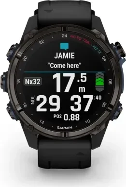 Garmin Descent Mk3i 43mm mit Silikonarmband carbon grey/black