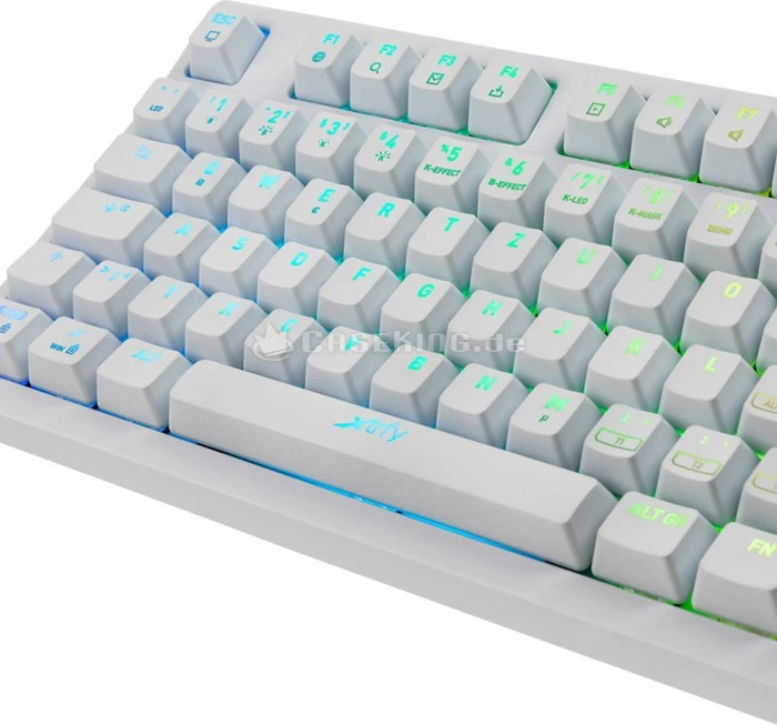 Xtrfy K2, weiß, Kailh RED, USB, DE