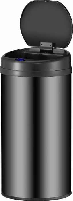 Juskys Mülleimer rund 40l schwarz (300626)