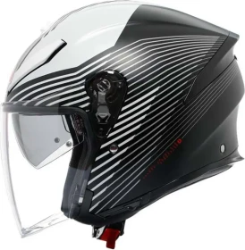 AGV K5 Jet Evo Control matt schwarz/weiß