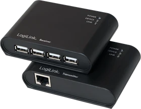 LogiLink USB-Extender via RJ-45, USB 2.0, aktiv, bis 50m (UA0230)