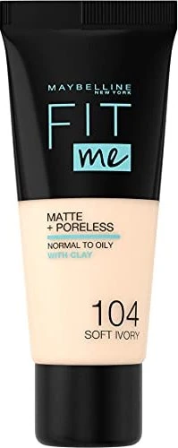 Maybelline Fit Me Matte & Poreless Foundation 104 soft ivory, 30ml