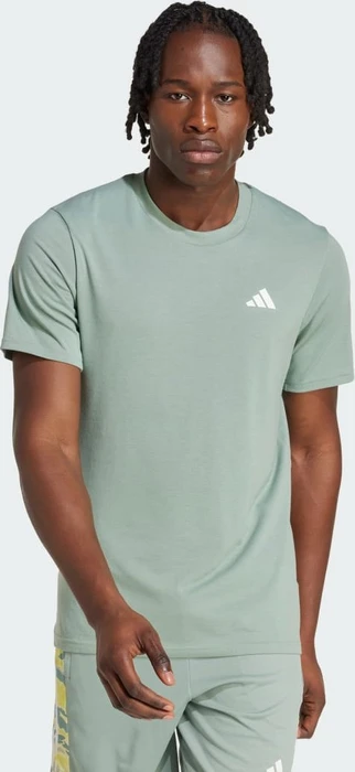 adidas Train Essentials Feelready Laufshirt kurzarm silver green/white (Herren)