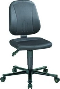 Bimos ESD Unitec 2 Arbeitsdrehstuhl mit Rollen, Stoff, schwarz