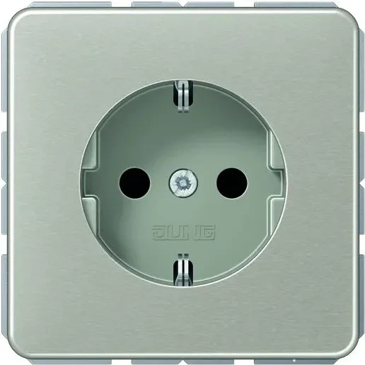 Jung Serie CD SCHUKO Steckdose Metall 16A 250V, platin