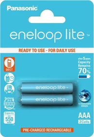 Panasonic eneloop lite (Gen 2) Micro AAA NiMH 550mAh, 2er-Pack