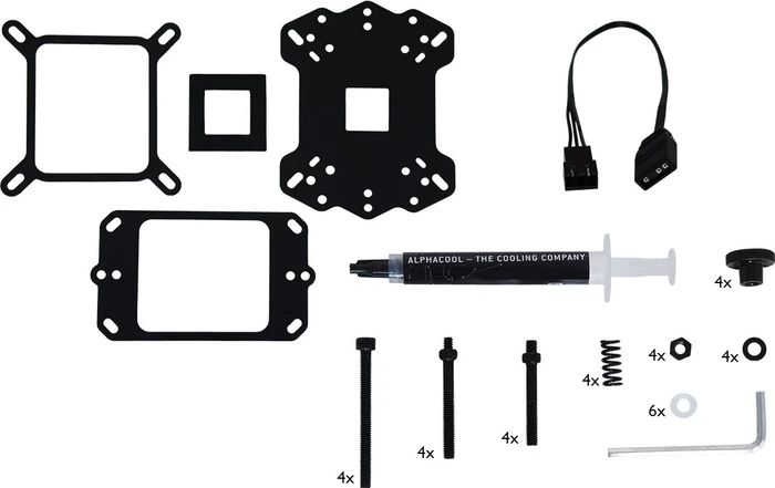 Alphacool Eisblock Aurora XP³ Light schwarz, Acryl