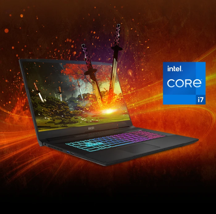 MSI Katana 17 B12VGK-405 Core Black Katana 17 B12VGK-405, Core i7-12650H, 16GB RAM, 1TB SSD, GeForce RTX 4070, DE