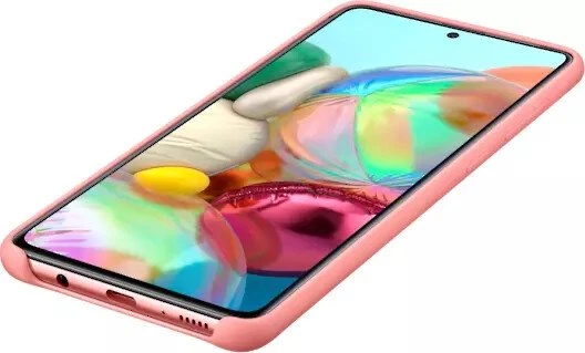 Samsung Silicone Cover für Galaxy A71 pink